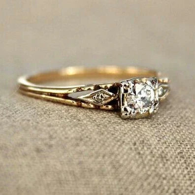Zirconia Fine Gold Ring