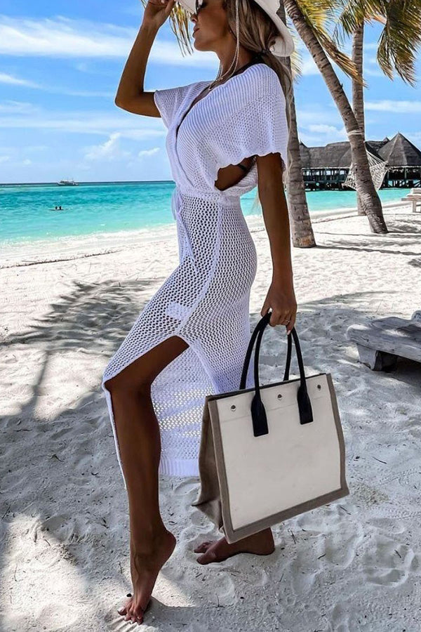 Sailing the Sea Knitted Cover Up Dress