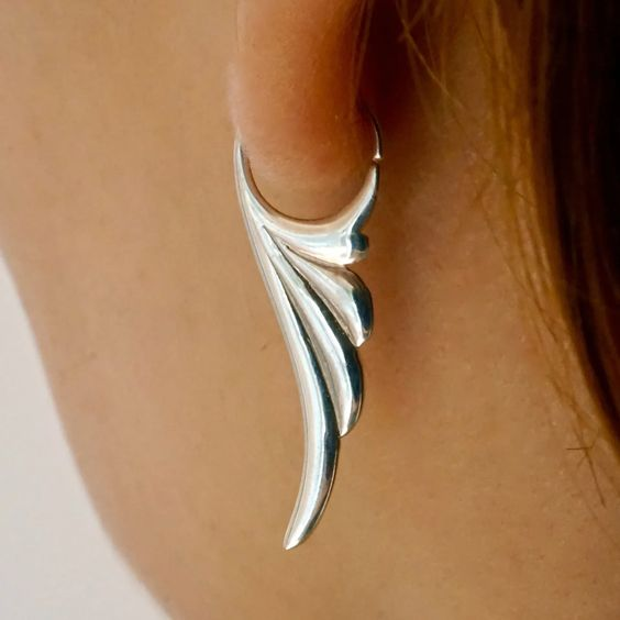 Silver Wing Earrings