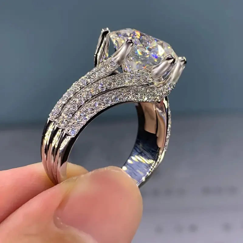 Crystal Silver Ring