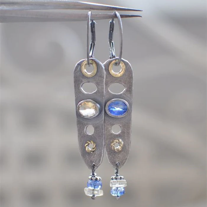 Blue Crystal Earrings