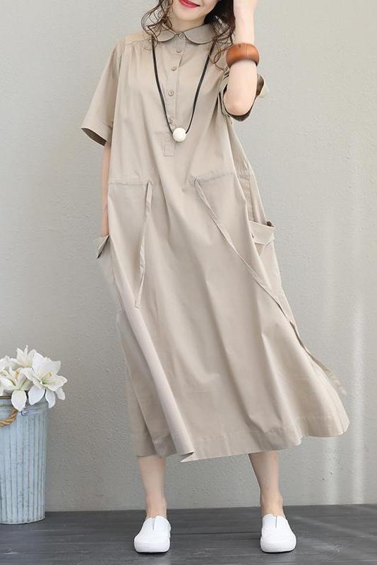 Summer Design Cotton Dresses Loose Clothes