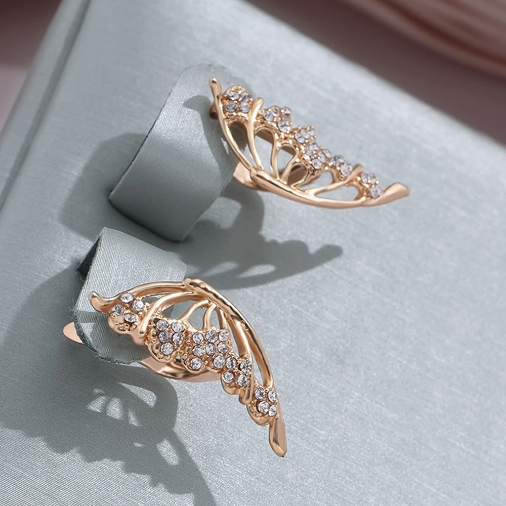 Gold Bright Wings Earrings
