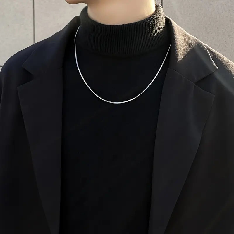 Stainless Steel Minimalist Clavicle Chain Necklace