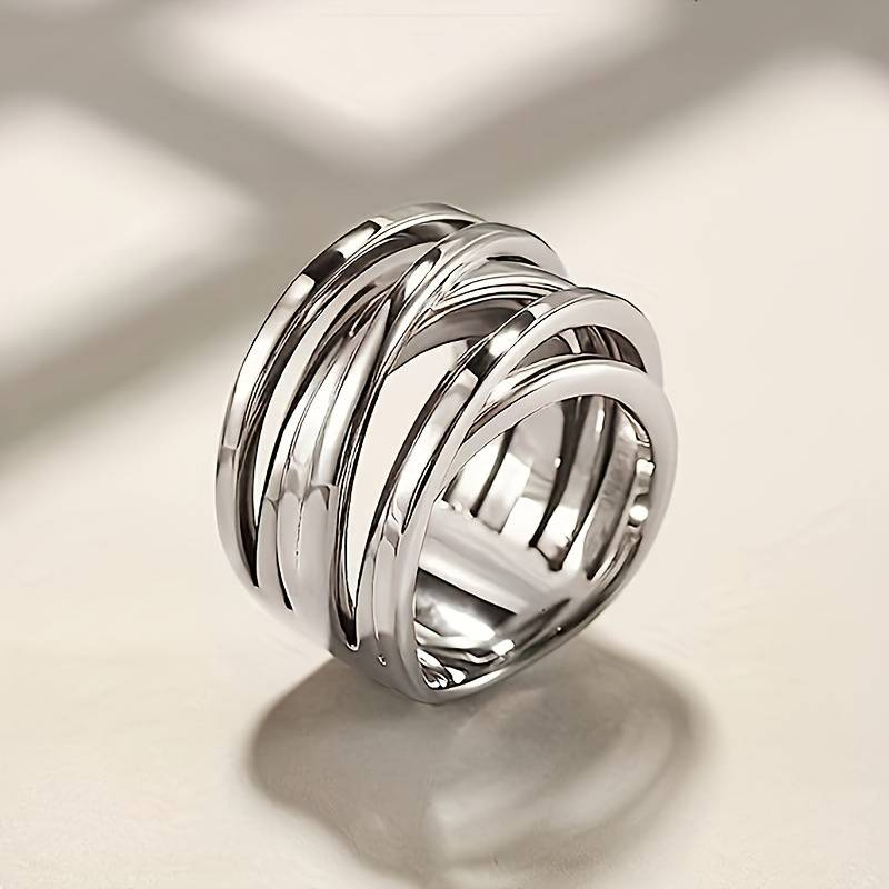 Layered Silver Ring