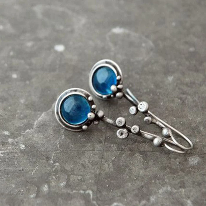 Blue Crystal Earrings