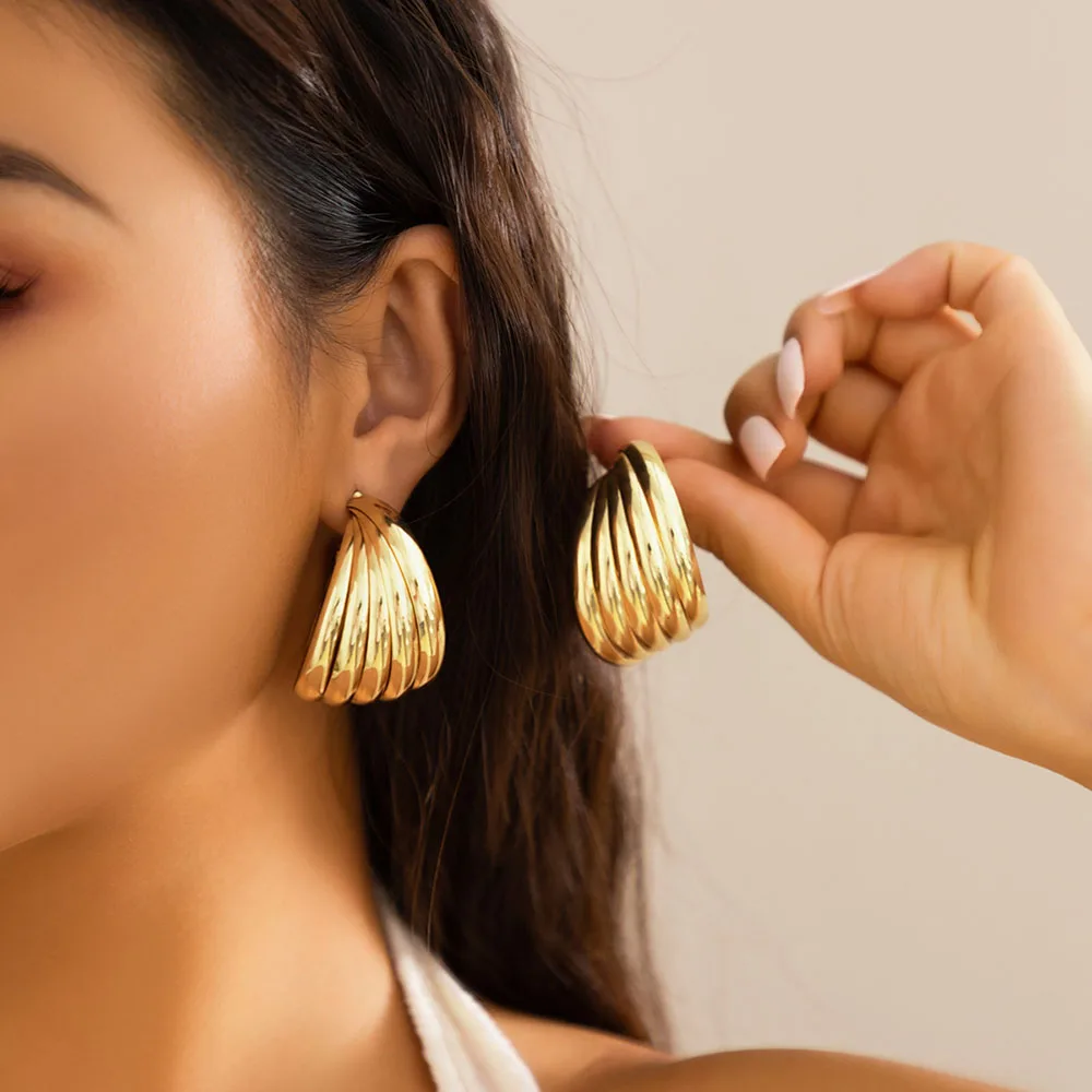 Gold Circles Earrings
