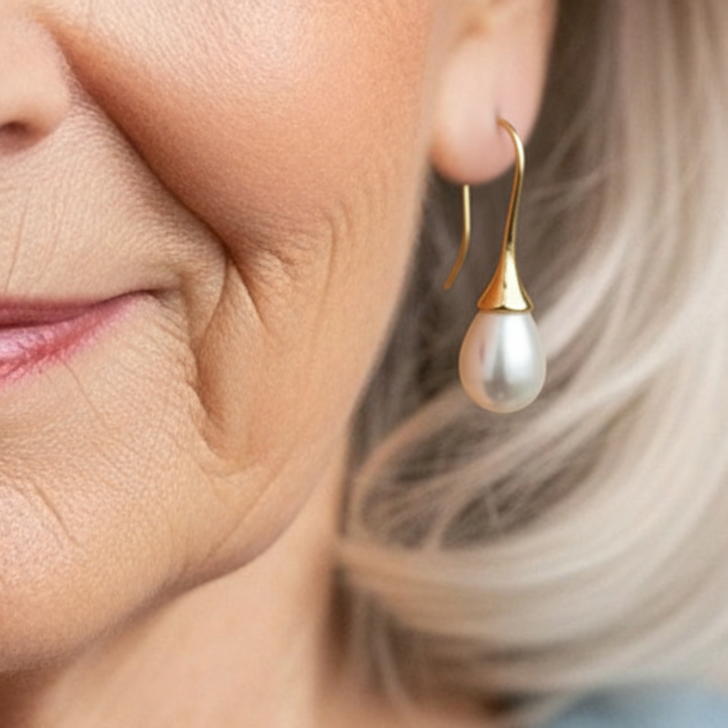 Water Drop Pearl Earrings