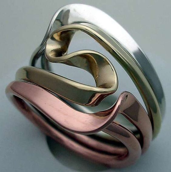 Colored Spiral Ring