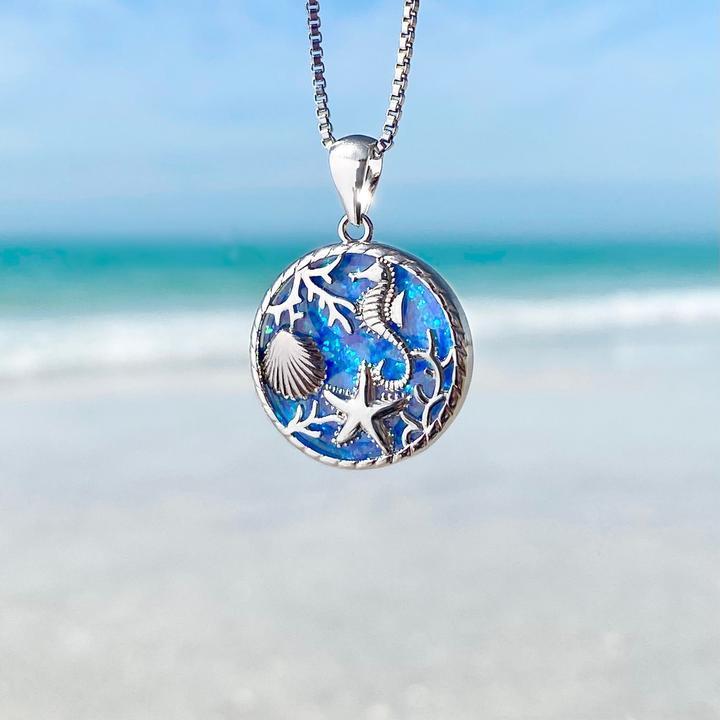 Colgante Marino en Ópalo y Plata