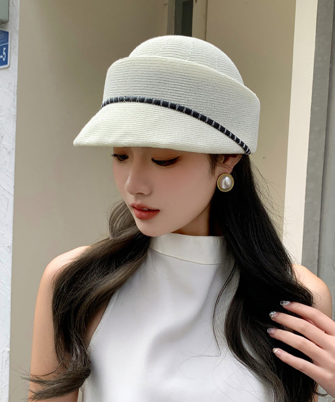 Yellow Thin Breathable Knit Sun Hat