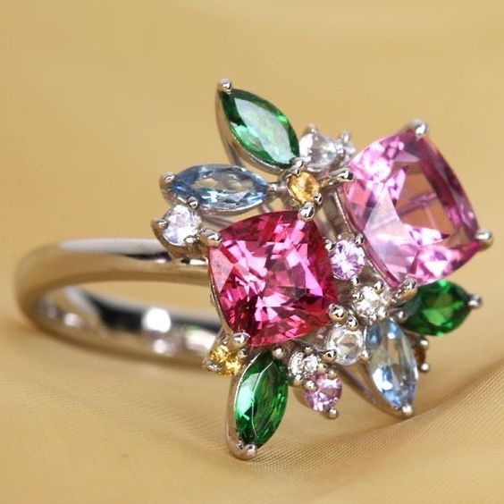 Colorful Sparkling Ring
