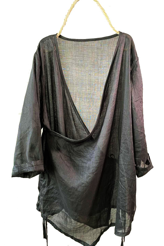 Fall New Retro Lace-up Cotton Linen Shirt