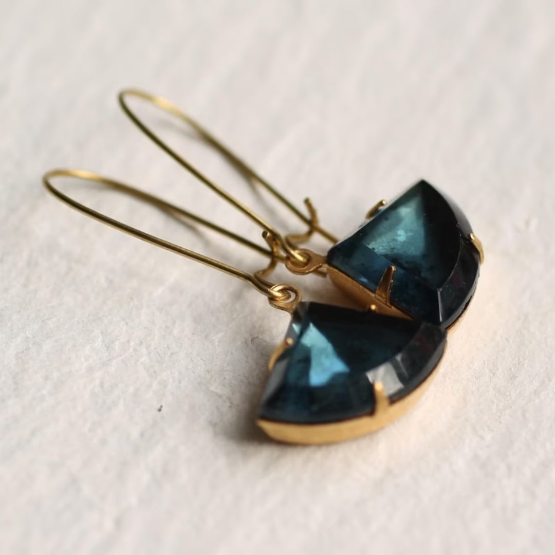 Blue Crystal Earrings