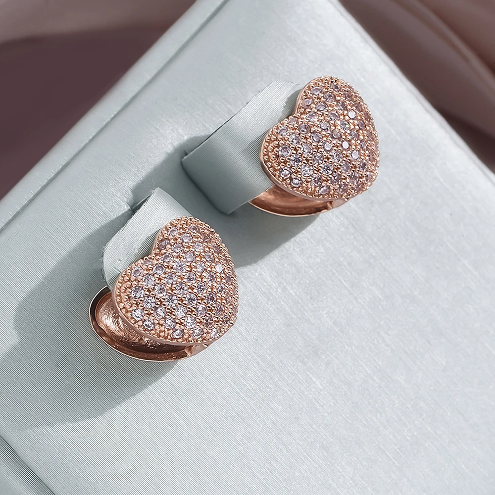 Gold Bright Heart Earrings