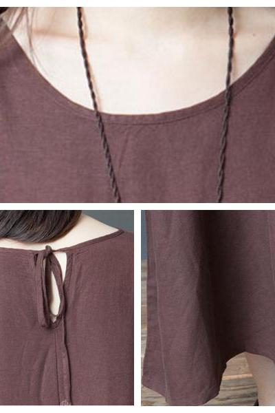 Loose Linen Maxi Dresses Fall Outfits