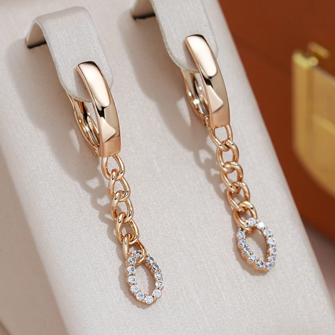 Dangling Bright Chain Earrings