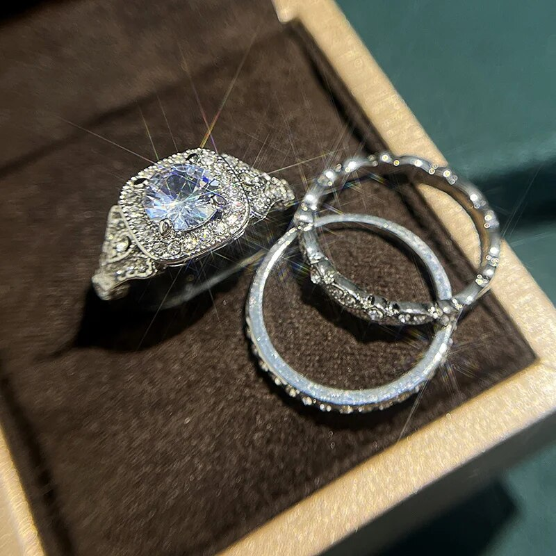 Crystal Ring Set