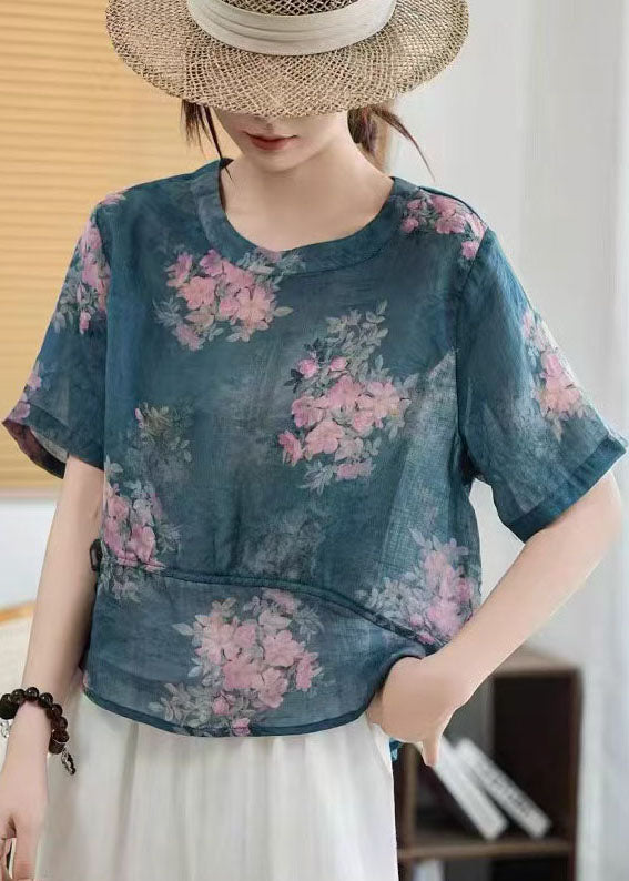 Oversized Patchwork Linen Shirts Summer