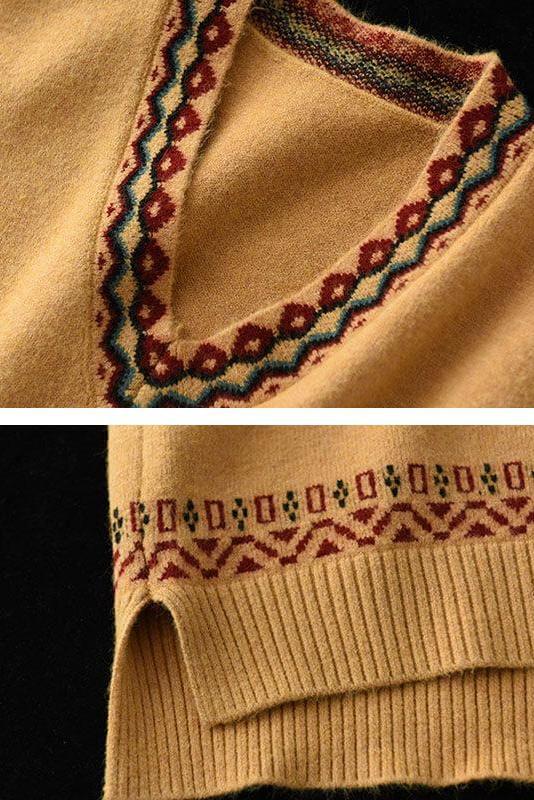 Winter Knitted Vest Sleeveless Sweater