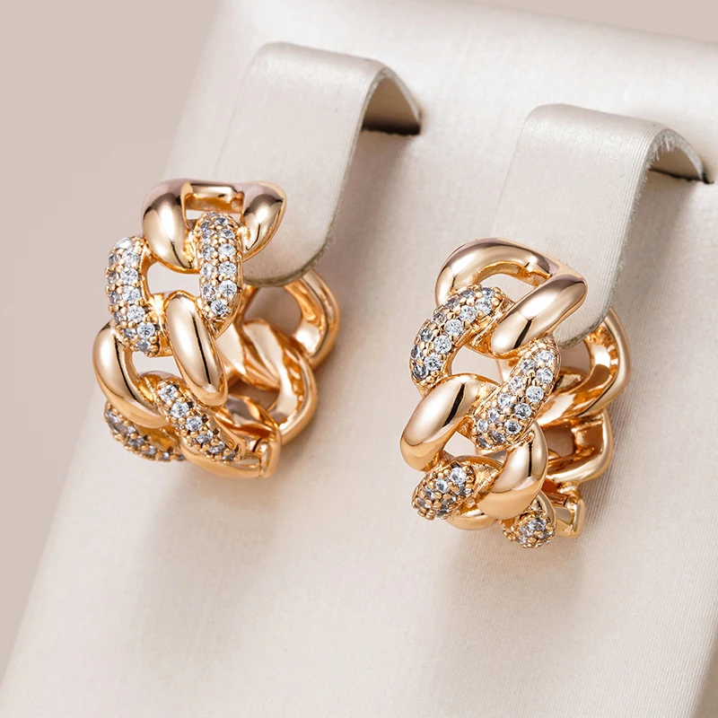 Braided Gold Bright Earrings