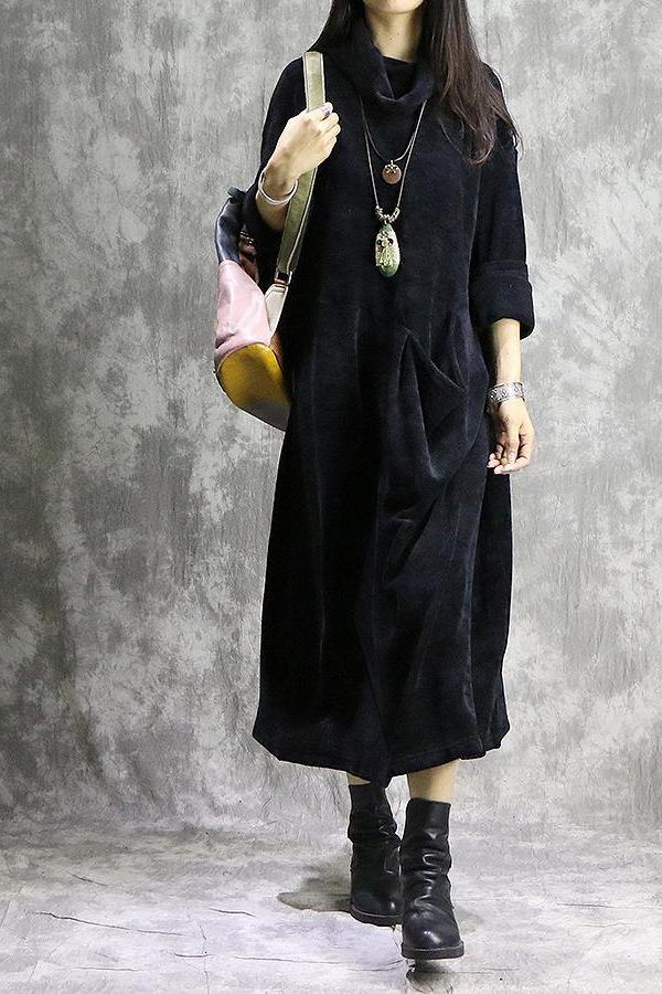 High Neck Maxi Dresses Spring Clothes