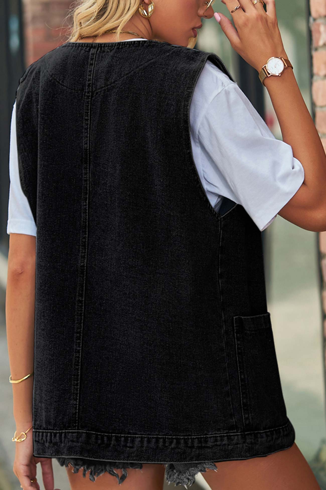 Button-down Denim Jacket