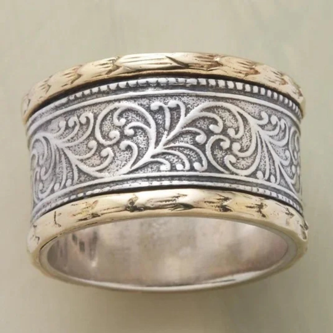 Anillo en Oro y Plata Vintage