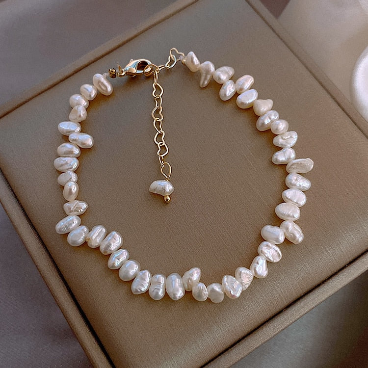 Brazalete de Perlas Céline en Oro