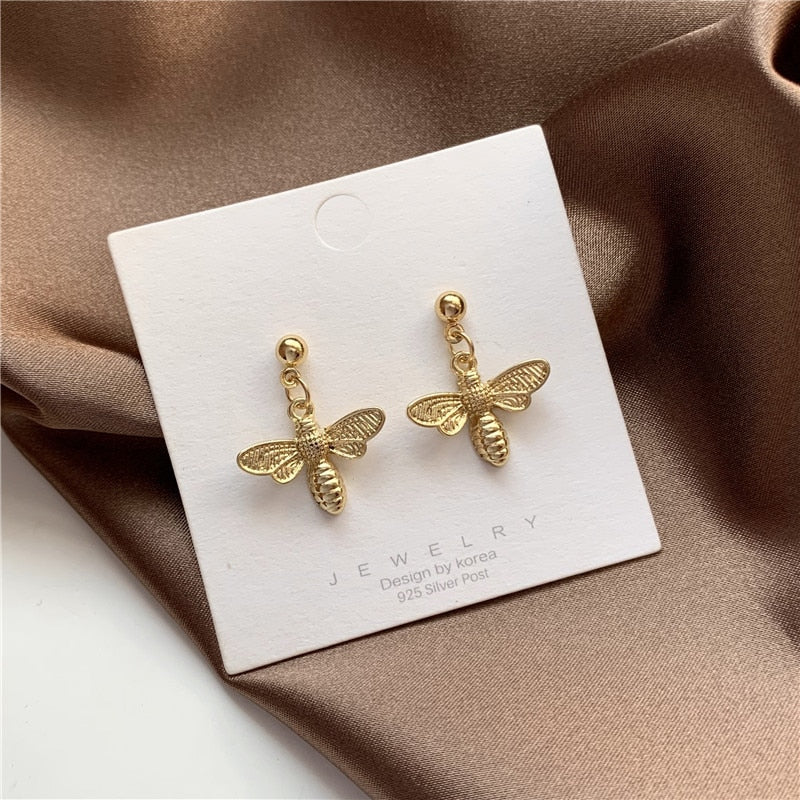 Pendientes Abejitas en Oro