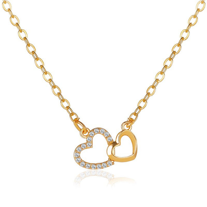 Colgante Del Amor en Oro y Plata
