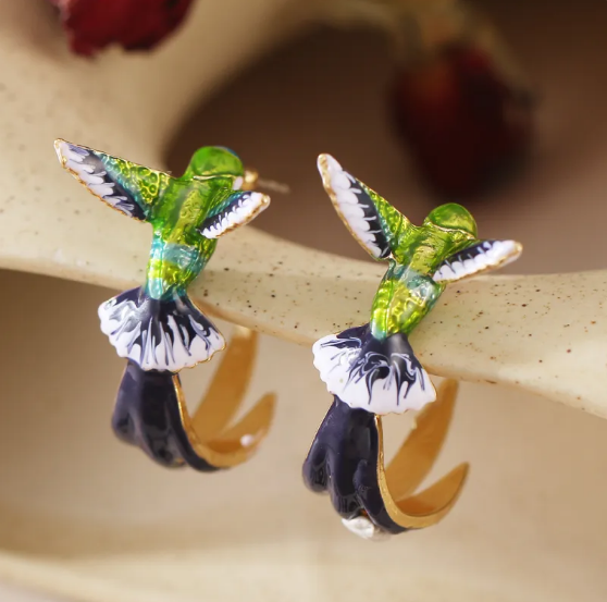 Hummingbird Drip Earrings