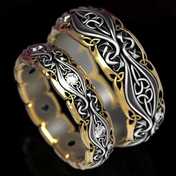 Couple Gold & Silver Ring