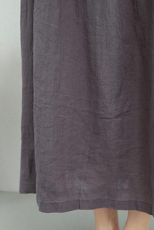 Summer Strap Linen Long Dress Clothes