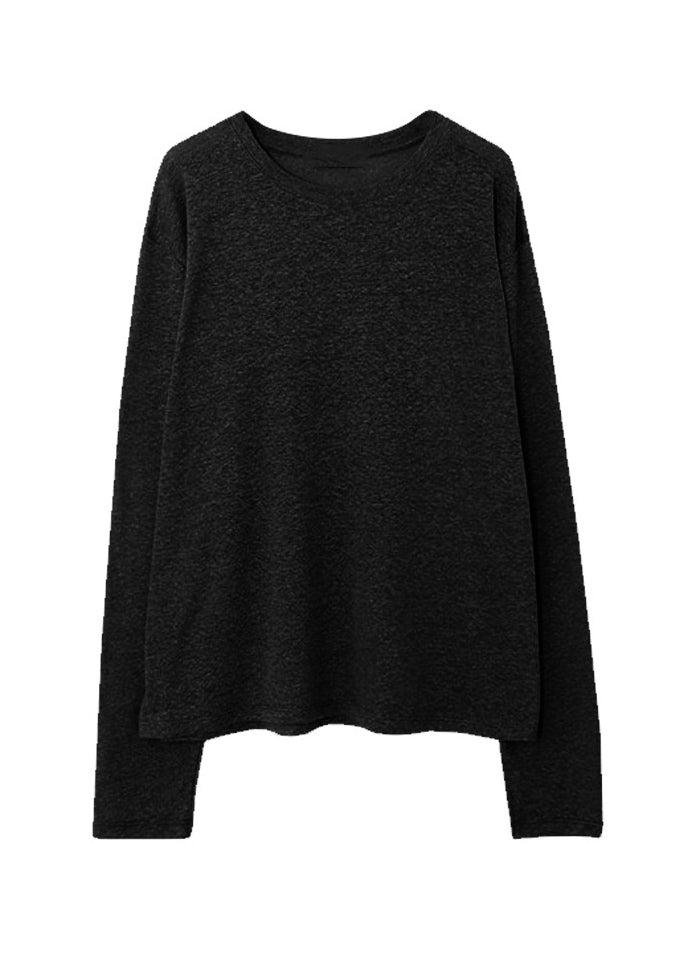 Beige O Neck Versatile Cotton T Shirts Spring