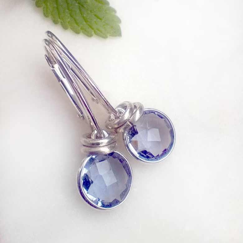 Blue Crystal Earrings