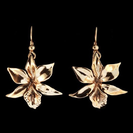 Golden Flower Earrings