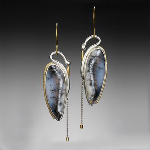 Silver Darkie Earrings