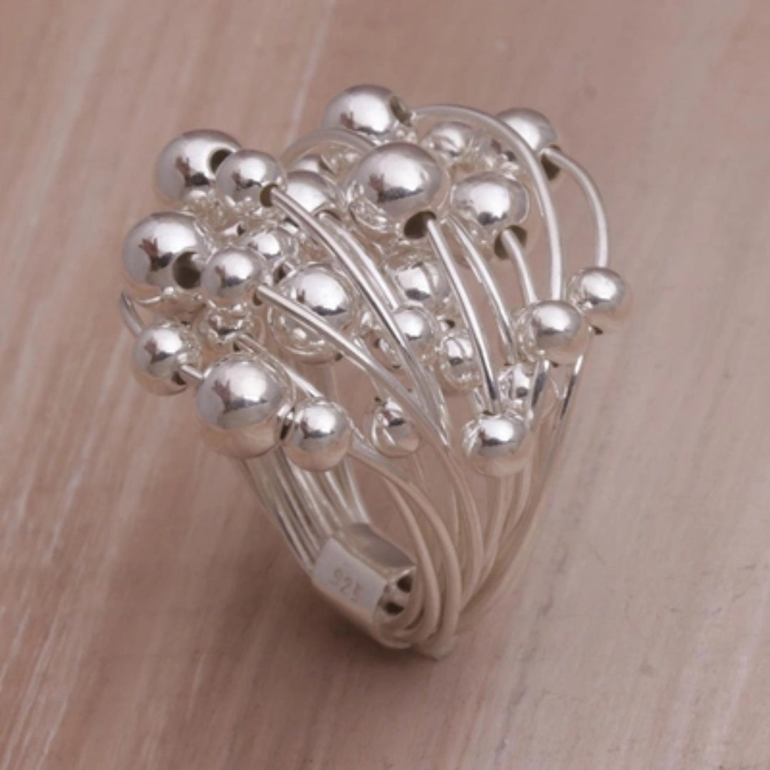 Silver Plant Shoots Ring