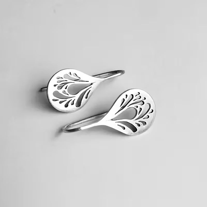Whispering Petal Silhouette Earrings
