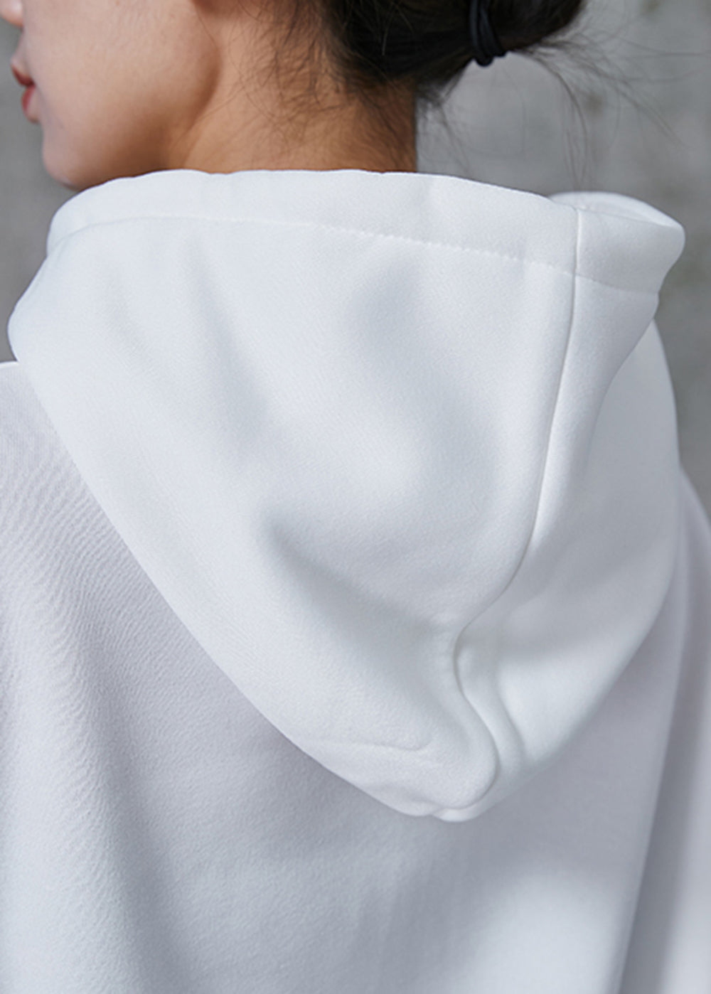 White Oversized Love Cotton Sweatshirts Top Spring