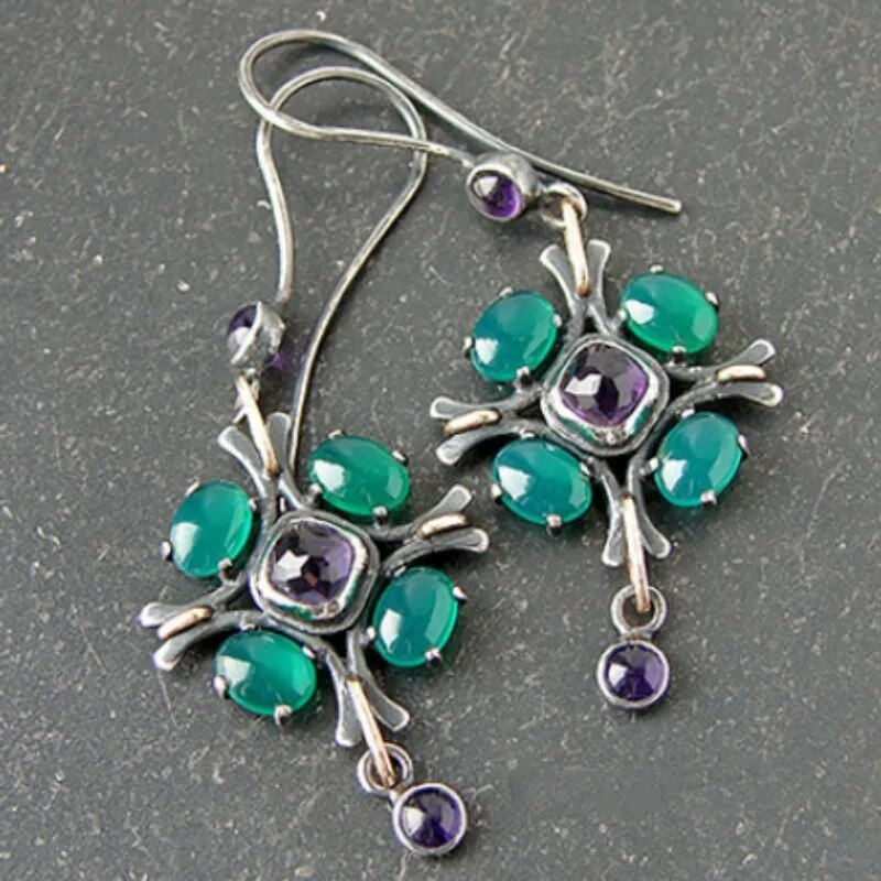 Green Zirconia Earrings