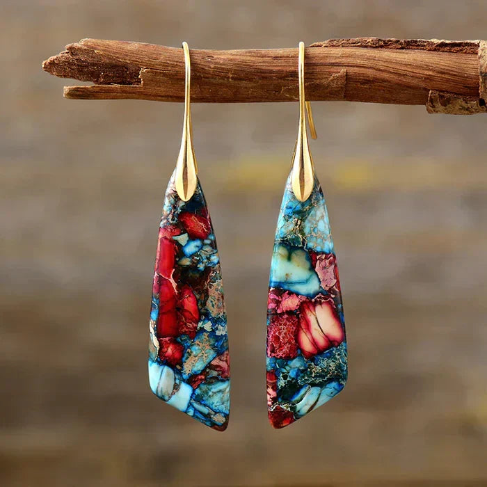 Gerta | Colored Stone Earrings