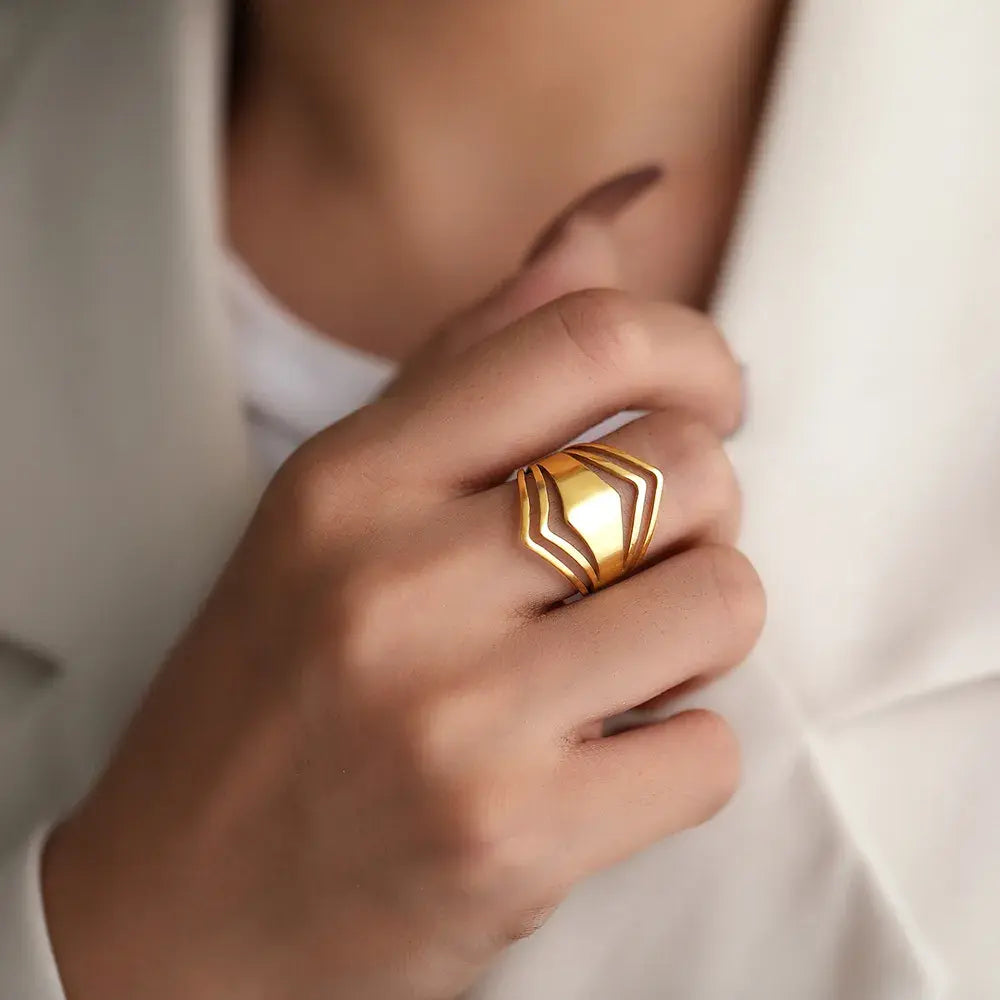 Gold Statement Ring