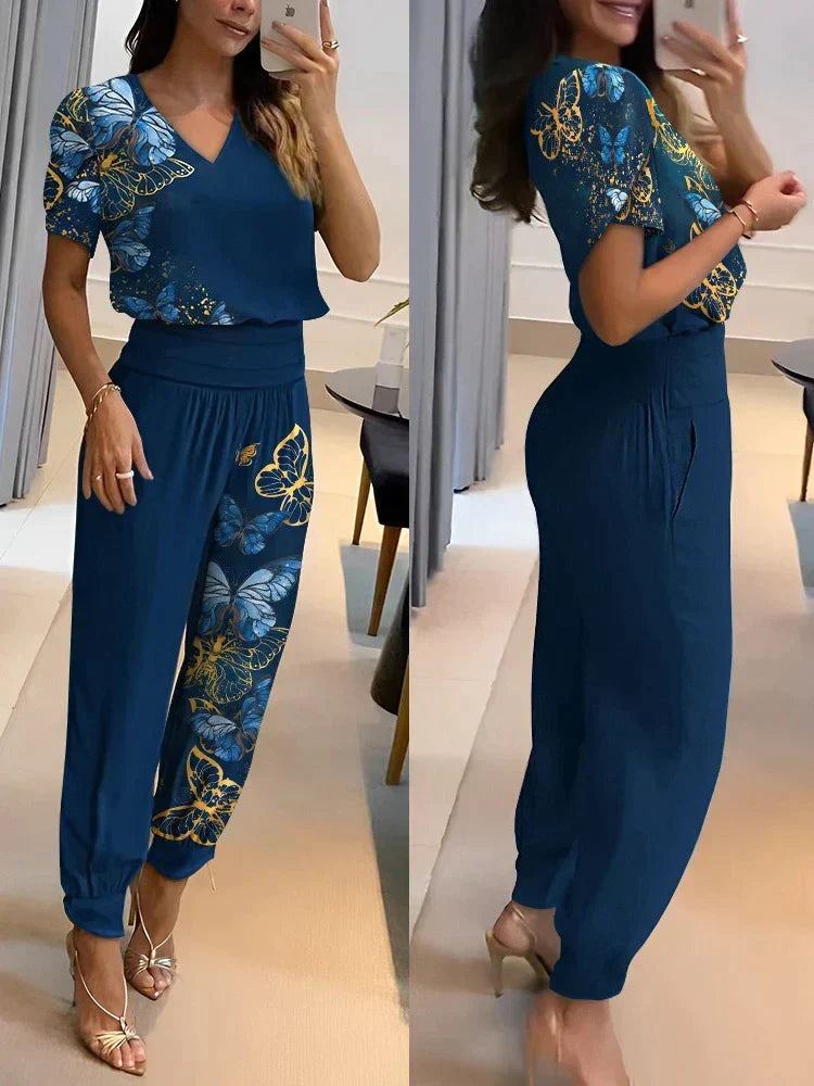 Blau mit Muster 1