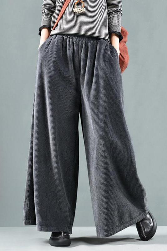 Limited Stock- Retro Pure Color Autumn Corduroy Pants