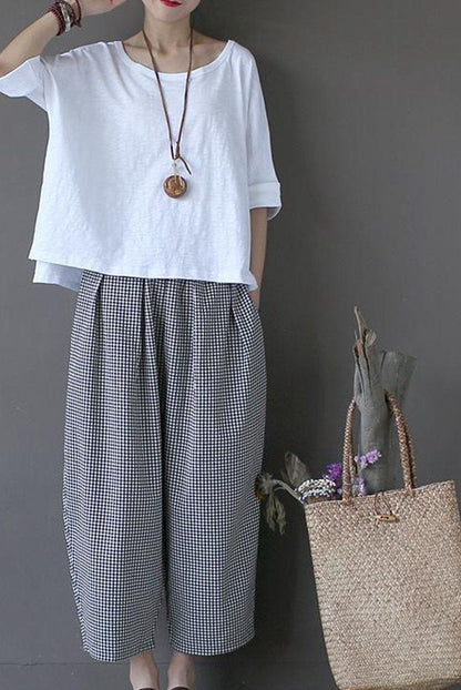 White Summer Sweet Loose T-shirt Tops