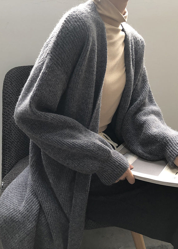 Versatile Camel Cozy Long Knit Cardigans Fall