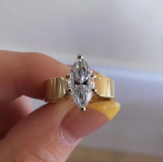 Crystaline Golden Ring