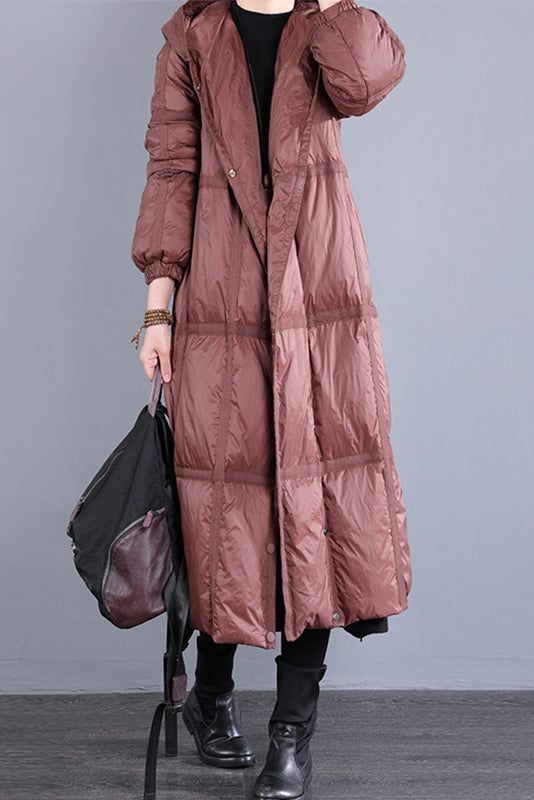 Warm Down Coat Loose Hooded Jacket